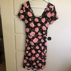 Floral Cross Back Dress